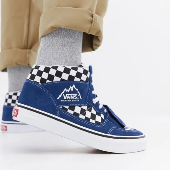 Vans Shoes Vans Mountain Edition Hi Top Blue Suede And